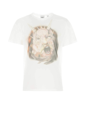 Burberry Graphic Printed Sheer T-shirt