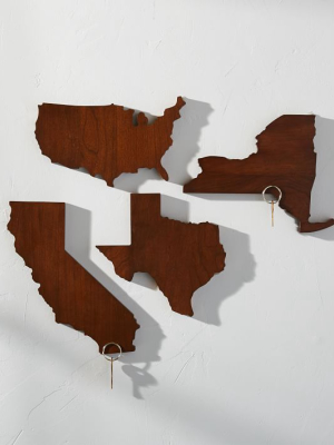 The Wooden States Magnetic Map Wall Hangings