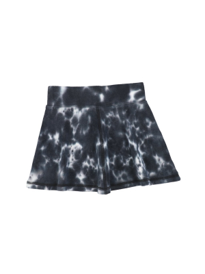 Analogie By Lil Legs Watercolor Skirt - Black