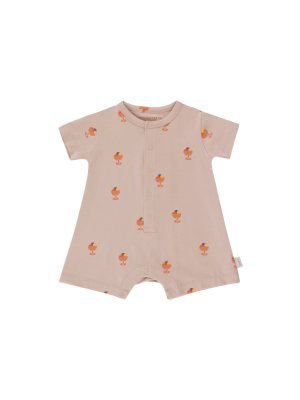 Tiny Cottons Ice Cream Cup One Piece - Dusty Pink/papaya