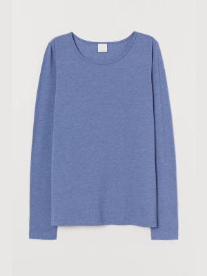 Long-sleeved Jersey Top