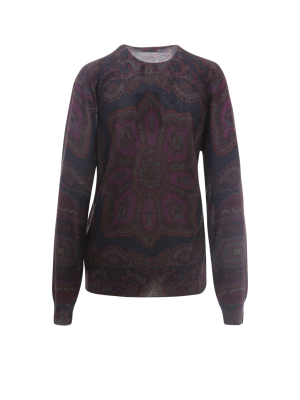 Etro Geometric Knit Crewneck Jumoer