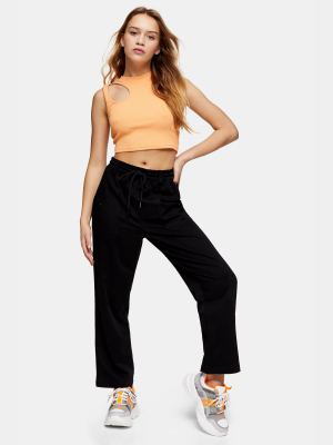 Petite Black Slouch Pants