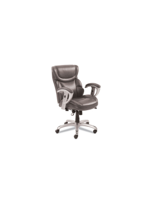 Sertapedic® Emerson Task Chair Supports Up To 300 Lbs. Gray Seat/gray Back Silver Base 49711gry