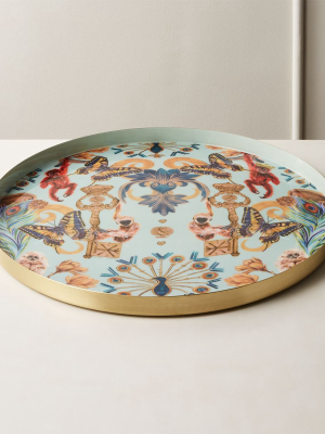 Regal Monkeys Enamel Serving Tray