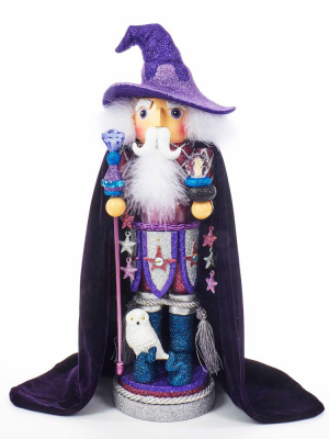 Kurt Adler 18" Hollywood Purple Wizard Nutcracker