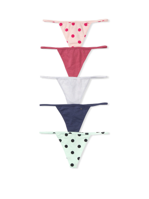 Victoria's Secret 5-pack Cotton V-string Panties