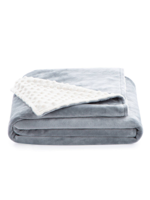 38" X 48" Comfort Collection Microplush Weighted Blanket Cover - Lucid