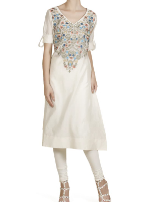 Roll-up Sleeves Kurta