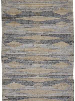 Feizy Beckett Eco Friendly Bohemian Abstract Rug - Latte Tan & Gray - Available In 6 Sizes