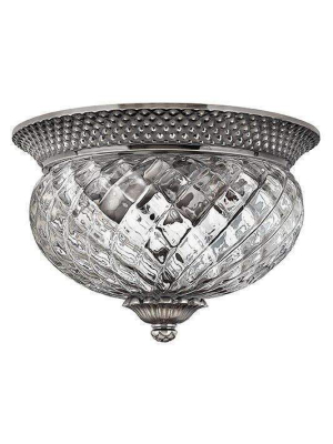 Bath Plantation Flush Mount Polished Antique Nickel