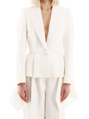 Alexander Mcqueen Pleated Blazer