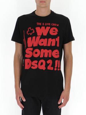 Dsquared2 Slogan Print T-shirt