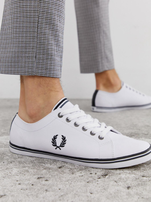 Fred Perry Kingston Leather Sneaker With Logo Crest