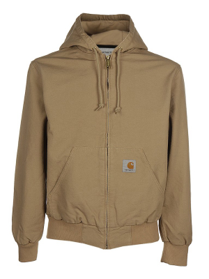 Carhartt Wip Logo Patch Zipped Hoodie