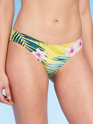 Women's Medium Coverage Hipster Bikini Bottom - Kona Sol™ Tropical Print