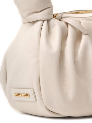 Miu Miu Knot Detail Tote Bag