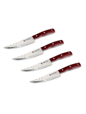 Forged In Fire 4pc Jumbo Steak Knife Set