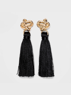 Sugarfix By Baublebar Knot Stud Tassel Earrings