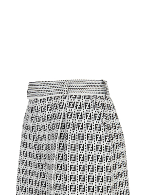 Fendi Ff Motif Jacquard Bermuda Shorts