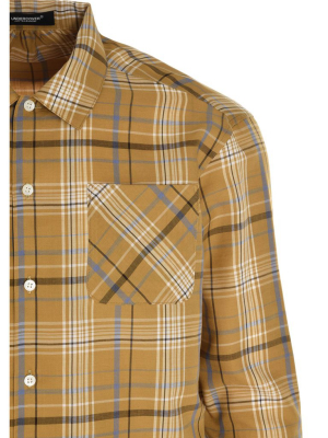 Undercover Plaid Panelled Shirt