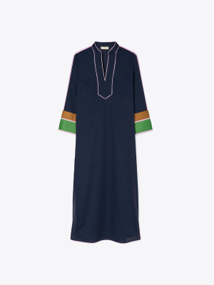 Color-blocked Long Caftan