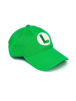 Nintendo Super Mario Bros. Dad Hat - L Logo - Green