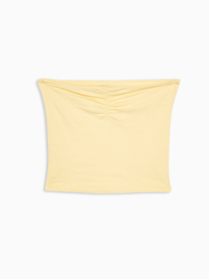 Yellow Ruched Bandeau