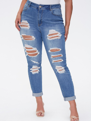 Plus Size Boyfriend Jeans