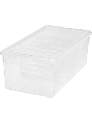 Iris Divided Storage Box Clear