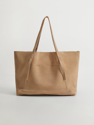 Leather Shopper Bag