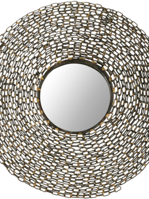 Jeweled Chain Mirror - Natural - Safavieh.