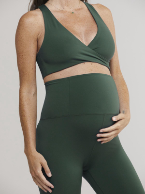 Moss Seamless Maternity Legging