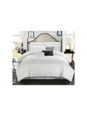 Chic Home Design Gratia Comforter & Sham Set