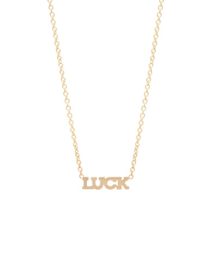 14k Itty Bitty Luck Necklace