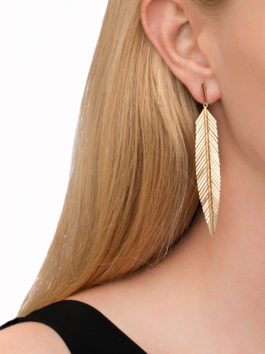 Medium Feather Earrings