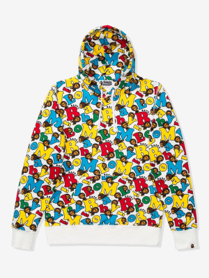 Bape Baby Milo Alphabet Pullover Hoodie - Multi
