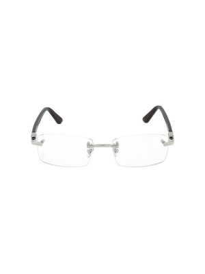 Cartier Rimless Rectangular Lens Glasses