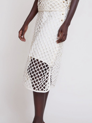 Carla Macrame Skirt In Natural