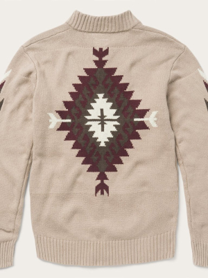 Brown Gray Aztec Cardigan