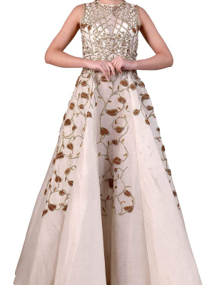 Fit & Flare Embellished Gown