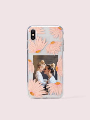 Jeweled Falling Flower Photo Frame Iphone Xs Max Case