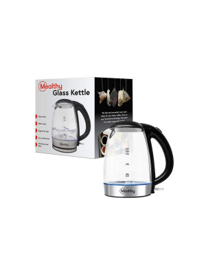 Mealthy High-quality 1.7l Glass Electric Home Tea Boiler Kettle With Led Light