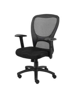 Mesh Task Chair Black - Boss