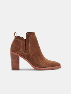 Sirano Booties Dk Brown Suede