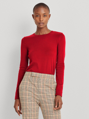 Cotton-blend Long-sleeve Top