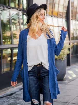 The Margeau Cardigan - Blue