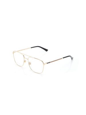 Aviator-style Metal Glasses