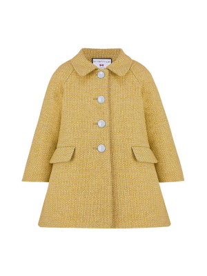 Islington Girls Coat - London Couture - Honey Yellow