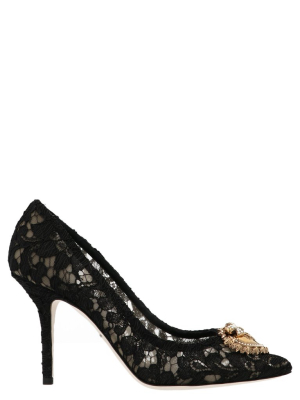 Dolce & Gabbana Lace Embellished Pumps